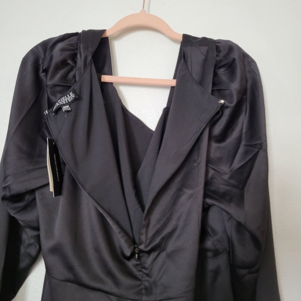 Danielle Bernstein Black Long Sleeve Dress 20W - Picture 3 of 6